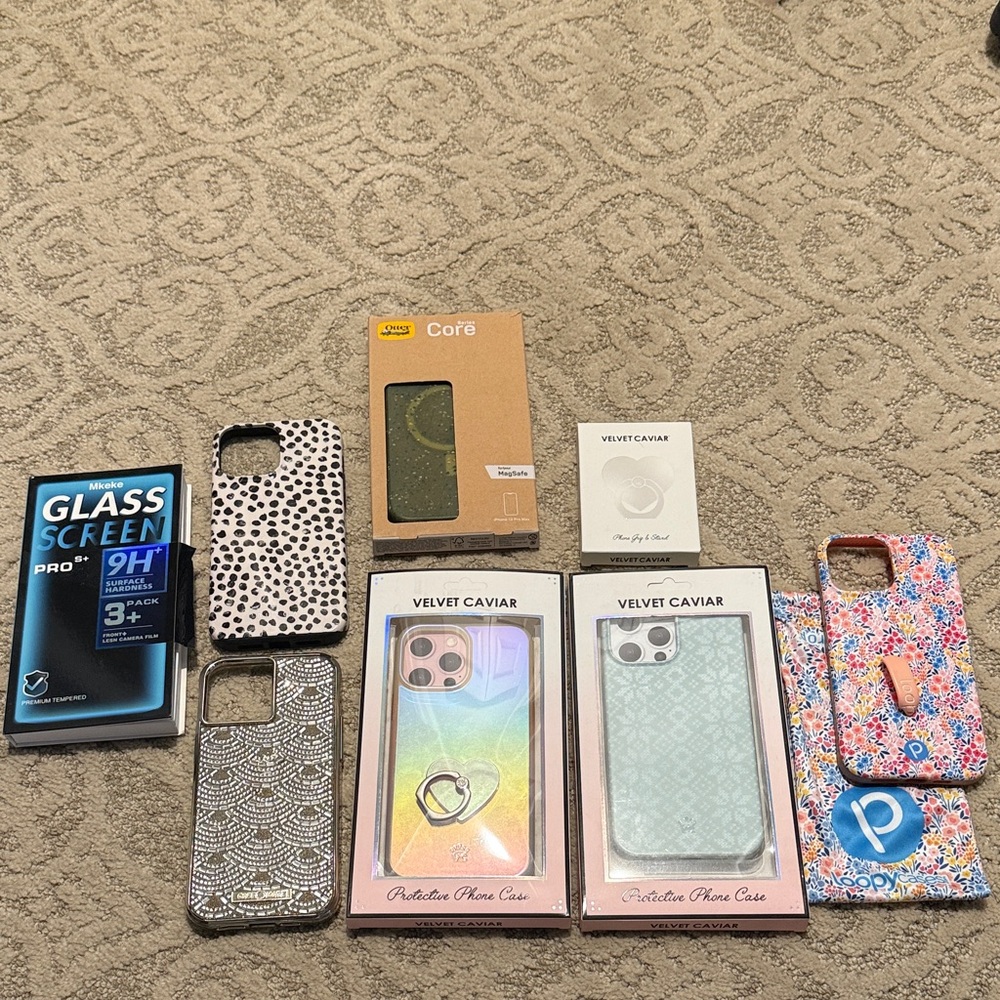Iphone 13 Pro Max Case Lot and Screen Protector, Loop accessories